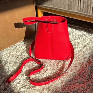 Red Bucket Bag
